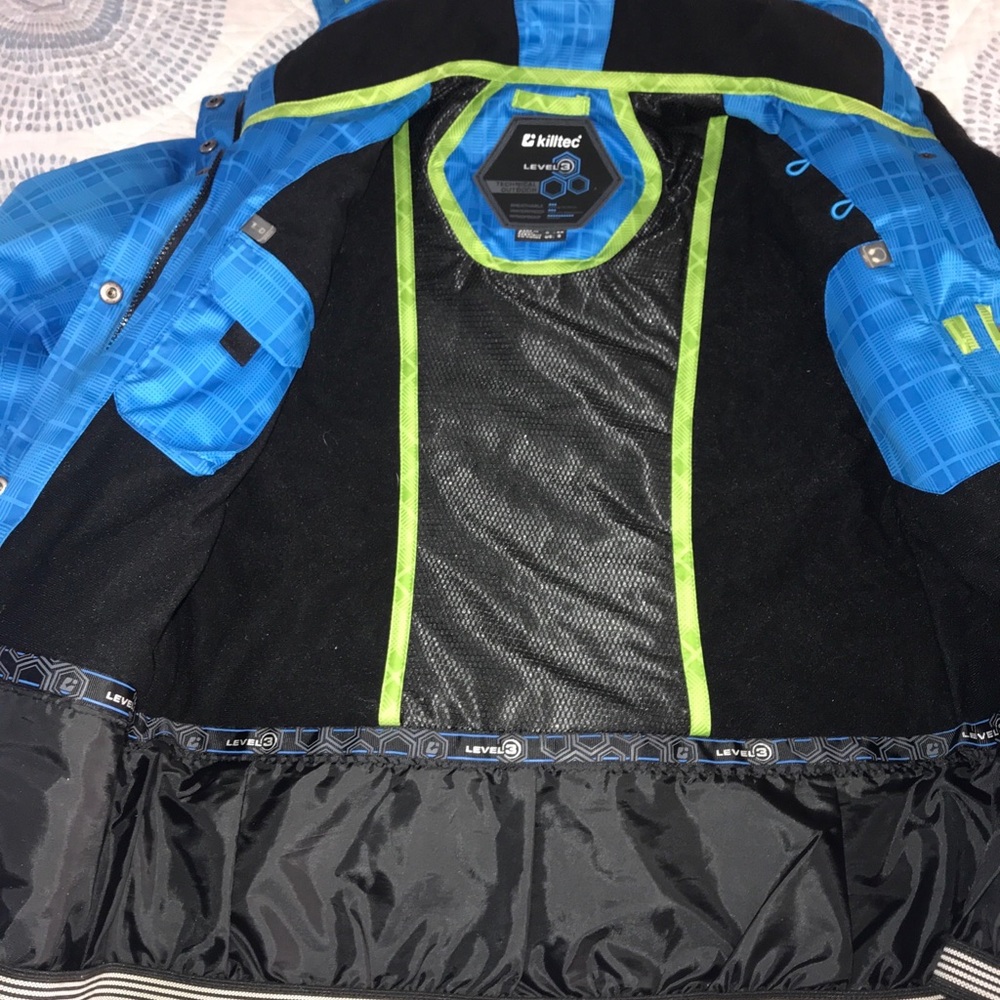 Killtec Level 3 Ski Jacket Euc Blue Plaid Gorgeous - image 6